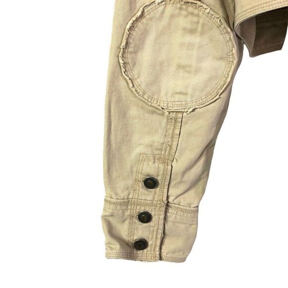 Personal Identity Teen's Close Neck Cropped Denim Jacket Size XL/15 - Picture 7 of 16